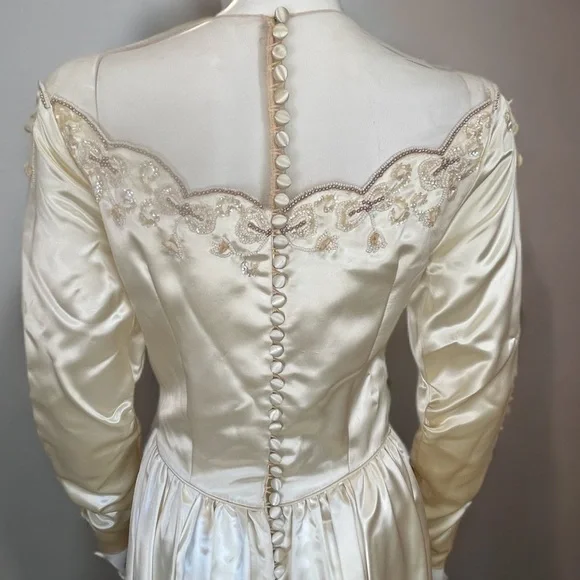 Vintage Satin Wedding Dress